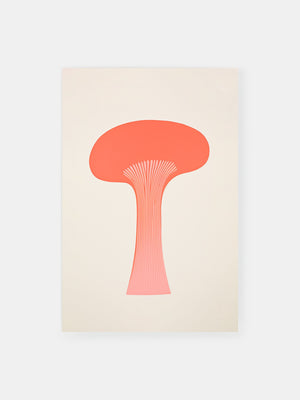 Red Mushroom Artistry Poster