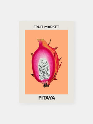 Red Pitaya from Fruit Market Poster