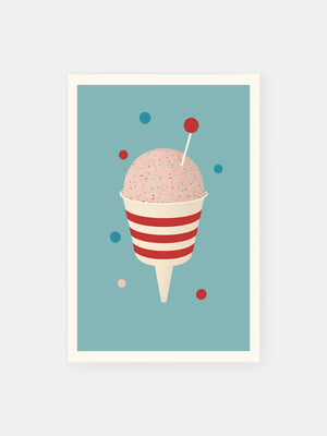 Retro Ice-Cream Cone Poster