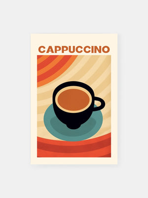 Retro Italian Cappuccino Poster