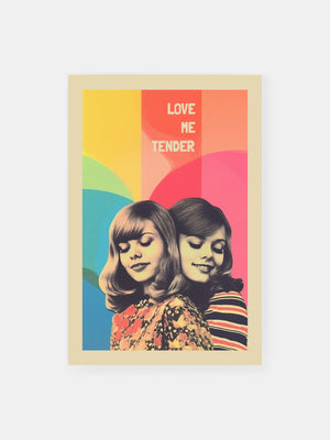 Retro Loving Couple Poster