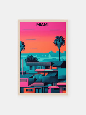 Retro Miami Dreams Poster