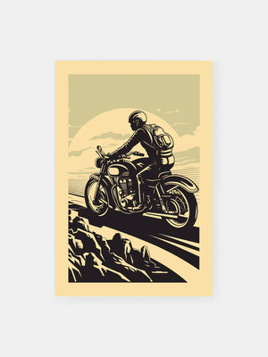 Retro Roadster Bike Poster
