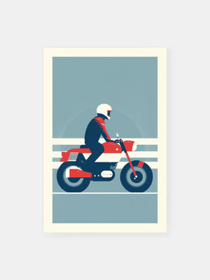 Retro Vintage Motorbike Poster