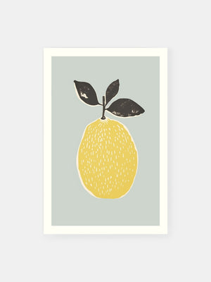 Ripe Yellow Citrus Fruit Poster
