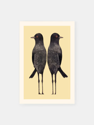 Robin Bird Couple Poster