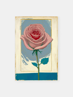 Romantic Pastel Rose Poster
