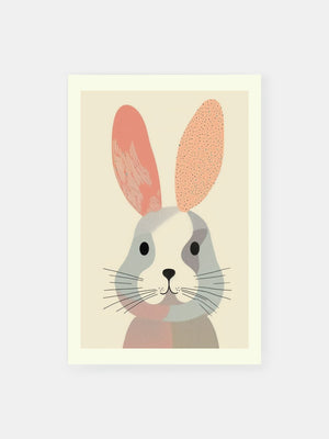 Scandinavian Pastel Bunny Poster
