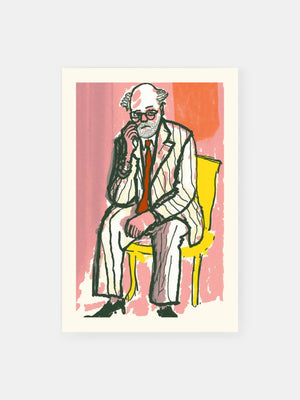 Seated Gentleman Portrait Poster