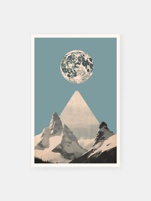 Silver Moon Mountain Poster