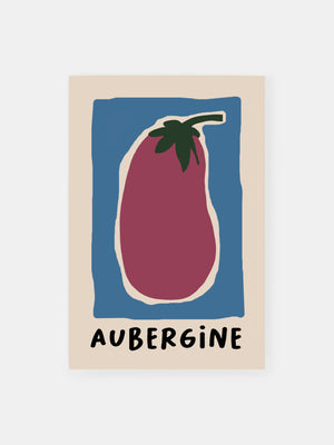 Simple Aubergine Poster