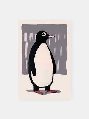 Simple Penguin Portrait Poster