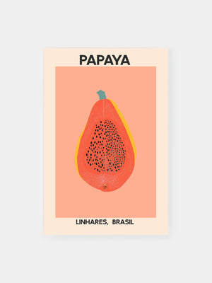 Sliced Papaya Dream Poster