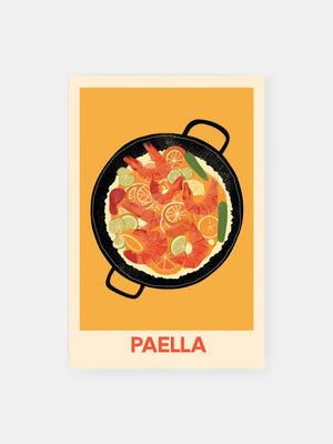 Spanish Paella Skillet Poster