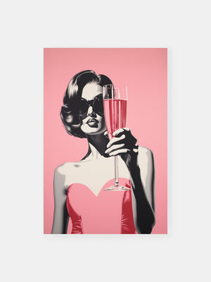 Sparkling Pink Chic Poster
