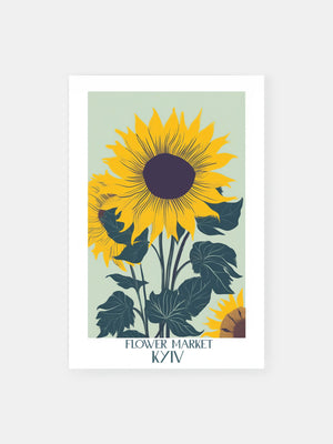 Sunflower Market Kyiv Poster