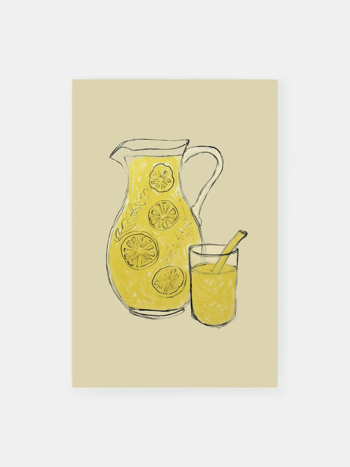 Sunlit Yellow Lemonade Poster