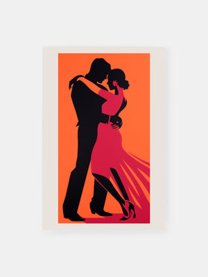 Tango Silhouette Poster