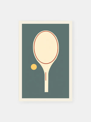 Tennis Racket Minimalism Poster