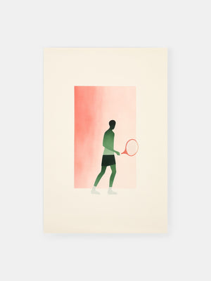Tennis Silhouette Poster