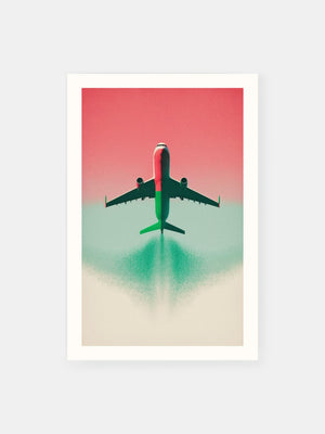 Tri-Colored Skyride Plane Poster