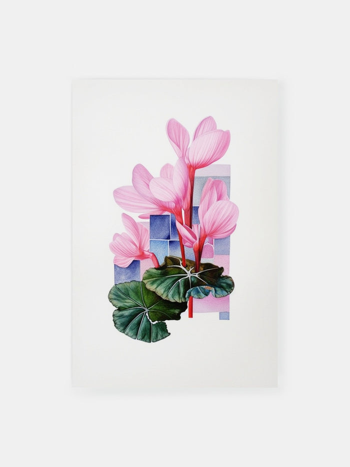 Vibrant Floral Water Lily Poster