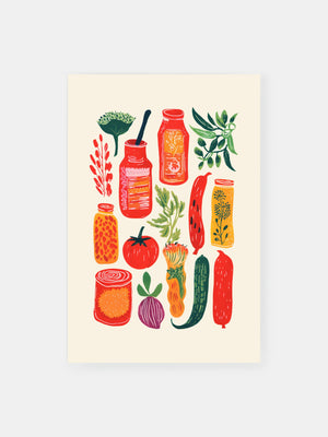 Vibrant Groceries Poster