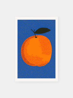 Vibrant Juicy Orange Poster