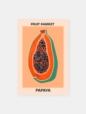 Vibrant Papaya Poster