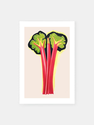 Vibrant Rhubarb Poster
