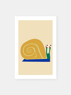 Vibrant Snail Poster