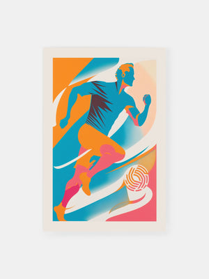 Vibrant Soccer Poster