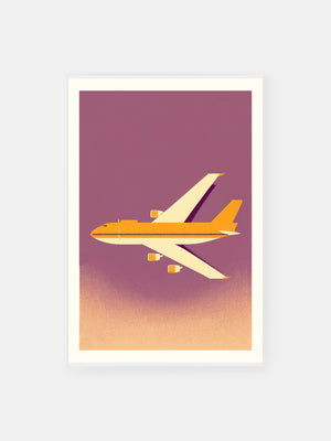 Vintage Airplane in the Sky Poster