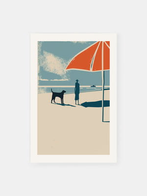 Vintage Beach Companion Poster