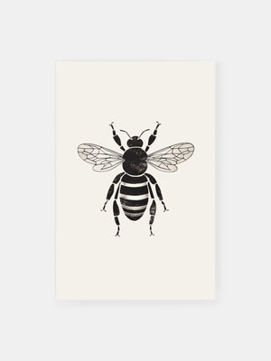 Vintage Bee Poster