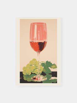 Vintage Grape Wine Poster