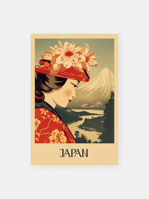 Vintage Japanese Lady Portrait Poster