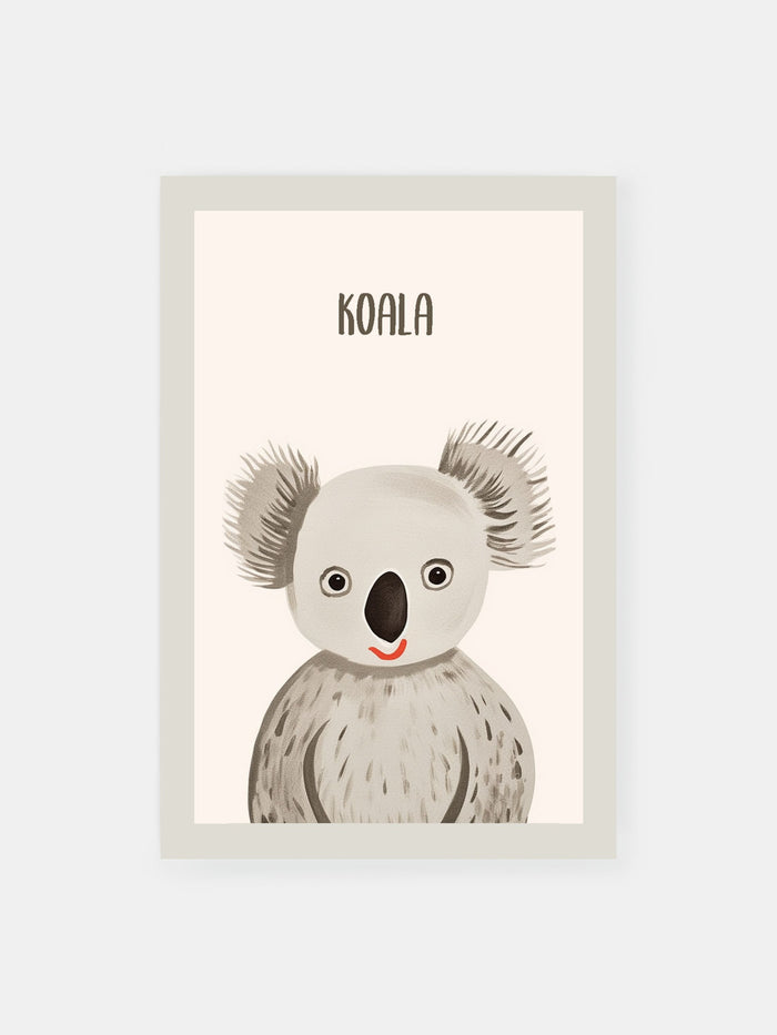 Vintage Koala Snapshot Poster