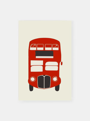 Vintage London Bus Poster