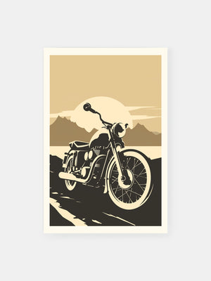 Vintage Motorcycle Journey Poster
