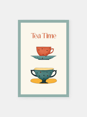 Vintage Tea Time Poster