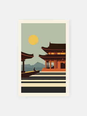 Vintage Tokyo Temple Poster