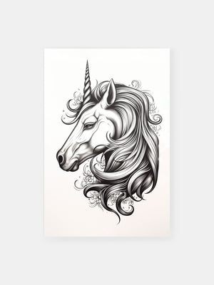 Vintage Unicorn Magic Poster