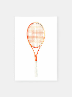 Watercolor Tennis Racquet Poster