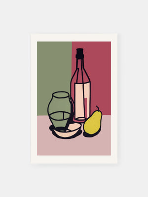 Wine Pear Harmony Poster