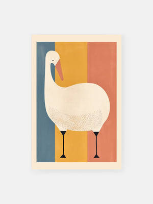 Abstract Goose Poster