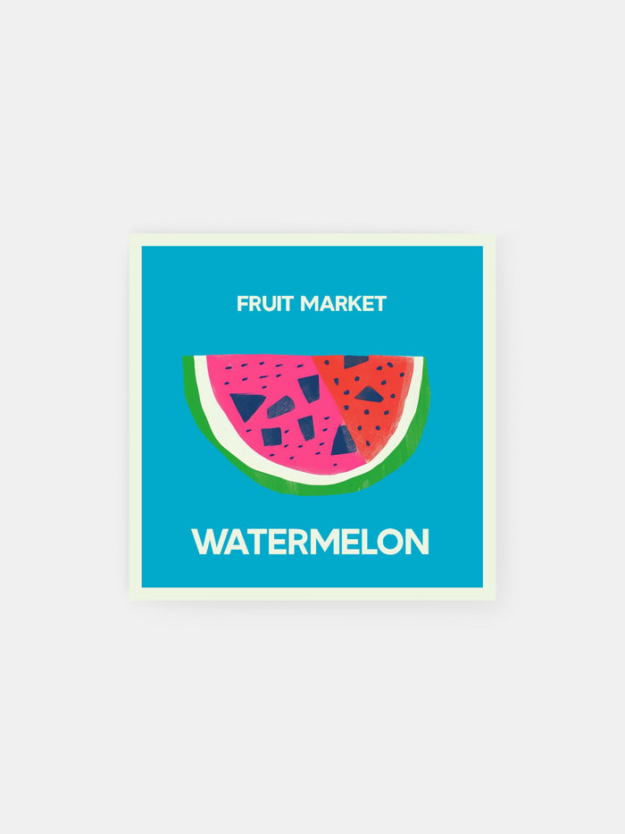 Abstract Watermelon Poster