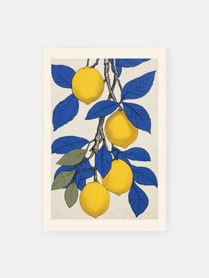 Azure Lemon Branch Poster