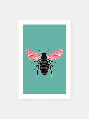 Bee Portrait Poster