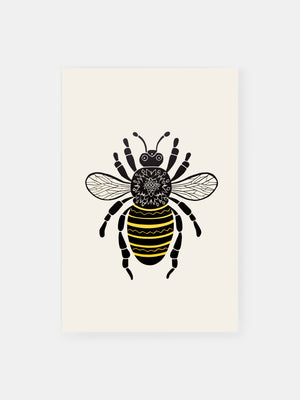 Bee Symmetry Poster